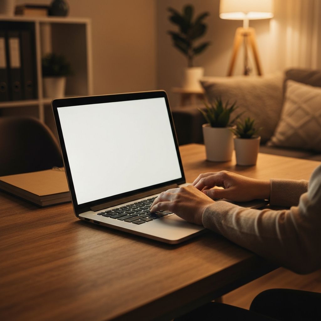 Person bei einem Videogespräch